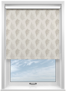 Delicate Ferns, Brown - Roller Blind